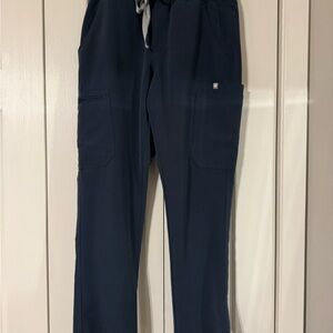 Women’s Figs scrub pants size small petite dark harbor Yola skinny scrub pants